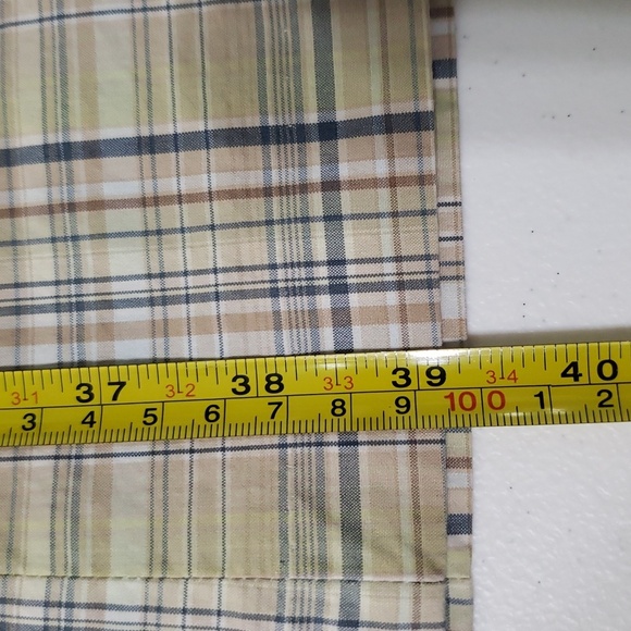 J. Crew Midi Dress 2 Tan Plaid Spaghetti Strap 100% Cotton Cottage Preppy Casual - Picture 15 of 15